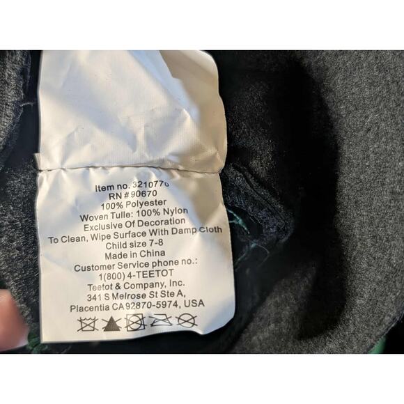 Magical Green Halloween 2 Piece Witch Costume Spiders Girls Size 7-8 Teetot - Picture 11 of 11